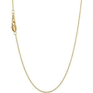 1mm Gold Cable Link Chain Necklace 14K Gold Chains for Men & Women Dainty Non-ta